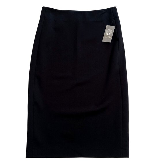 Vince Camuto Black Midi Pencil Skirt Size Small NWT Stretch - Picture 1 of 11